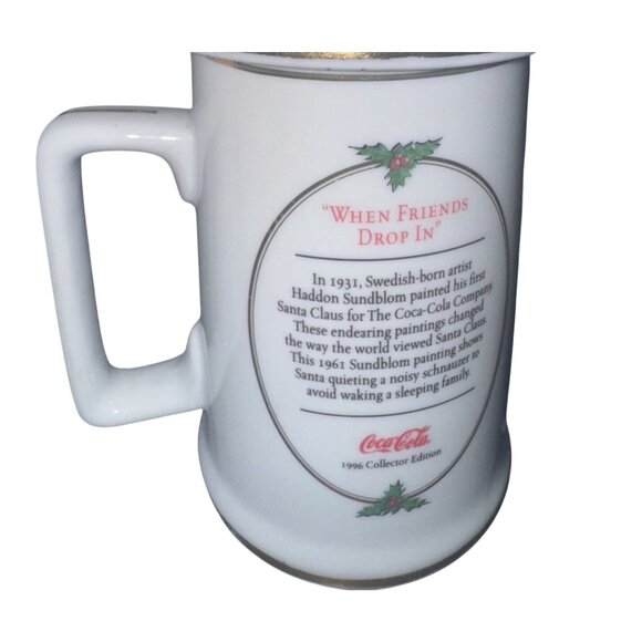 Set Of 4 Vintage Santa Claus Christmas Themed Coffee Mugs - Picture 7 of 11